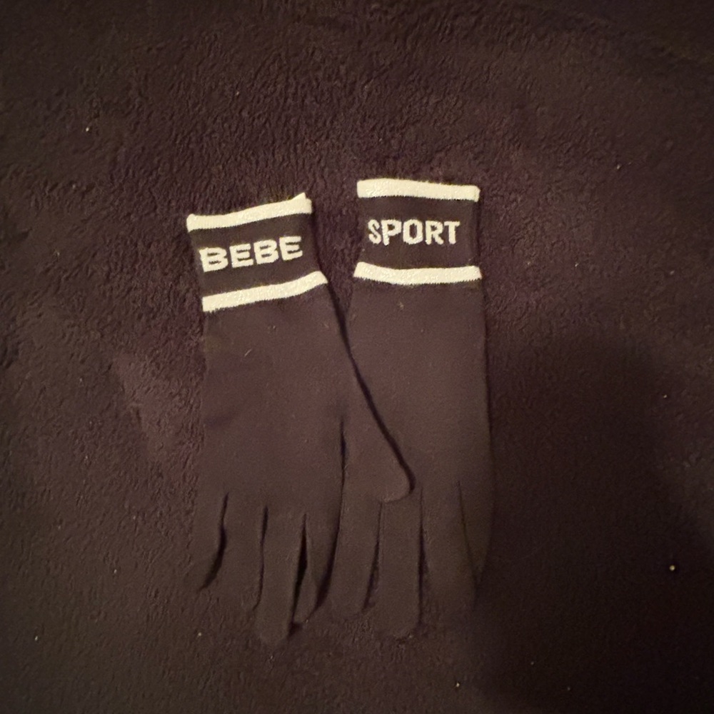 Bebe Sport Black Gloves